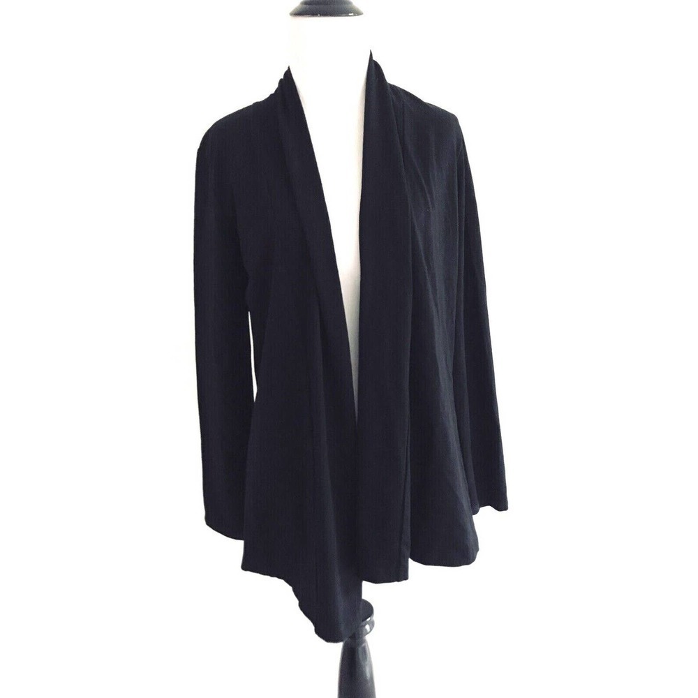 L.L Bean | Open Front Cardigan Womens XS Black Long Sleeves Stretch
